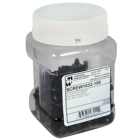 Hammond 10-32 Rack Screws, 100-Count SCREW1032-100